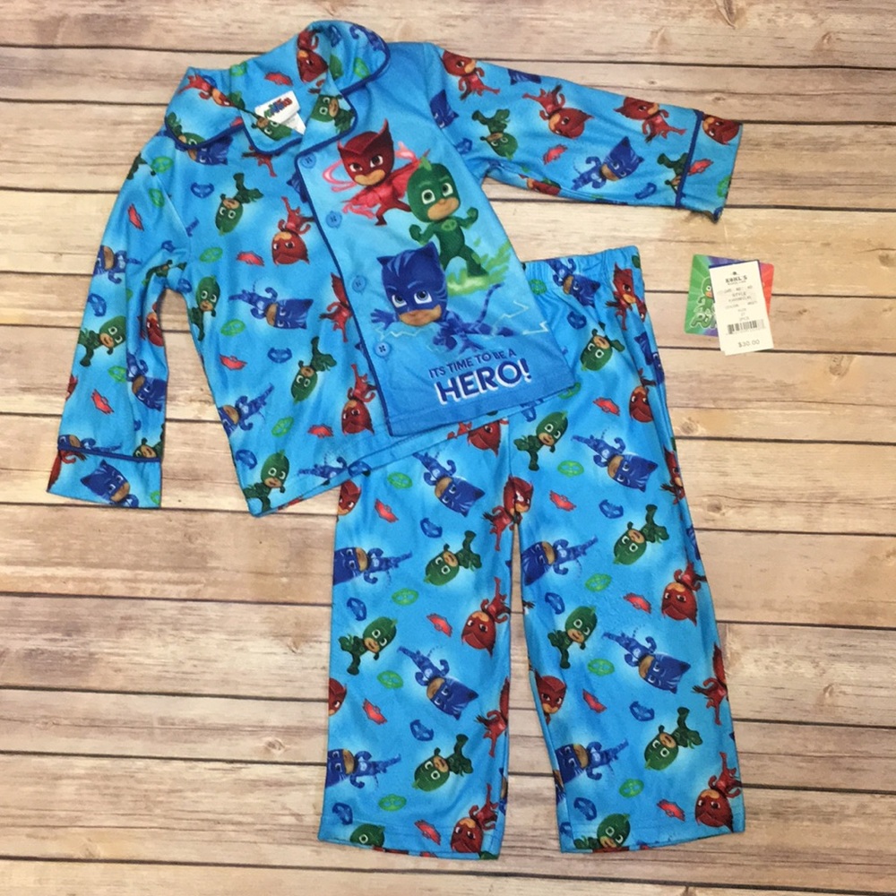NWT PJ Masks 2pc Pajama Set